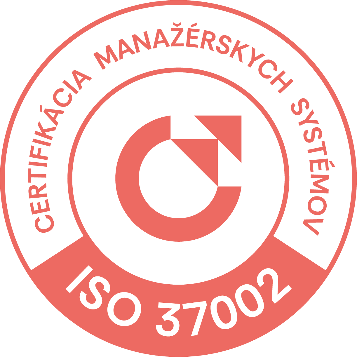 vzor certifikačnej známky ISO 37002 od CeMS